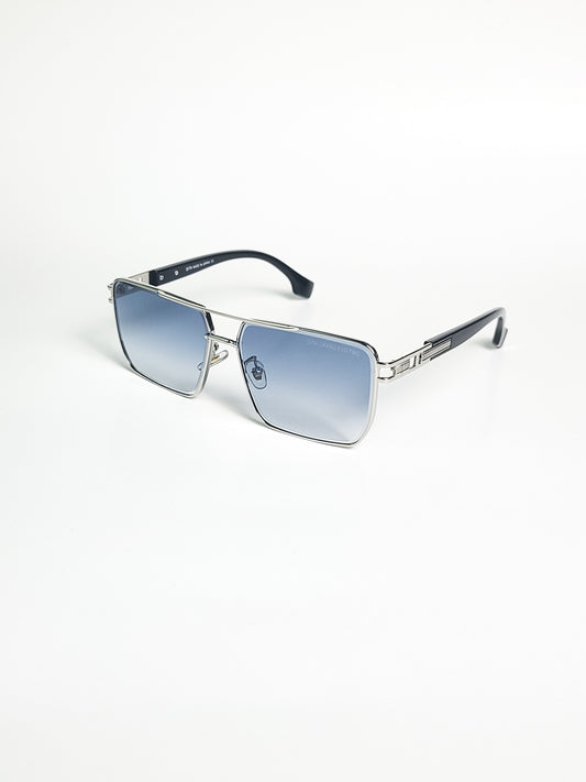 Dita Grand Evo Two - Silver Black - Gradient Blue - Metal - Sunglasses