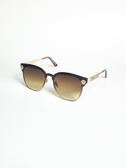 Versace - 000 - Golden Brown Gradient - Metal - Waffer - Men's Sunglasses