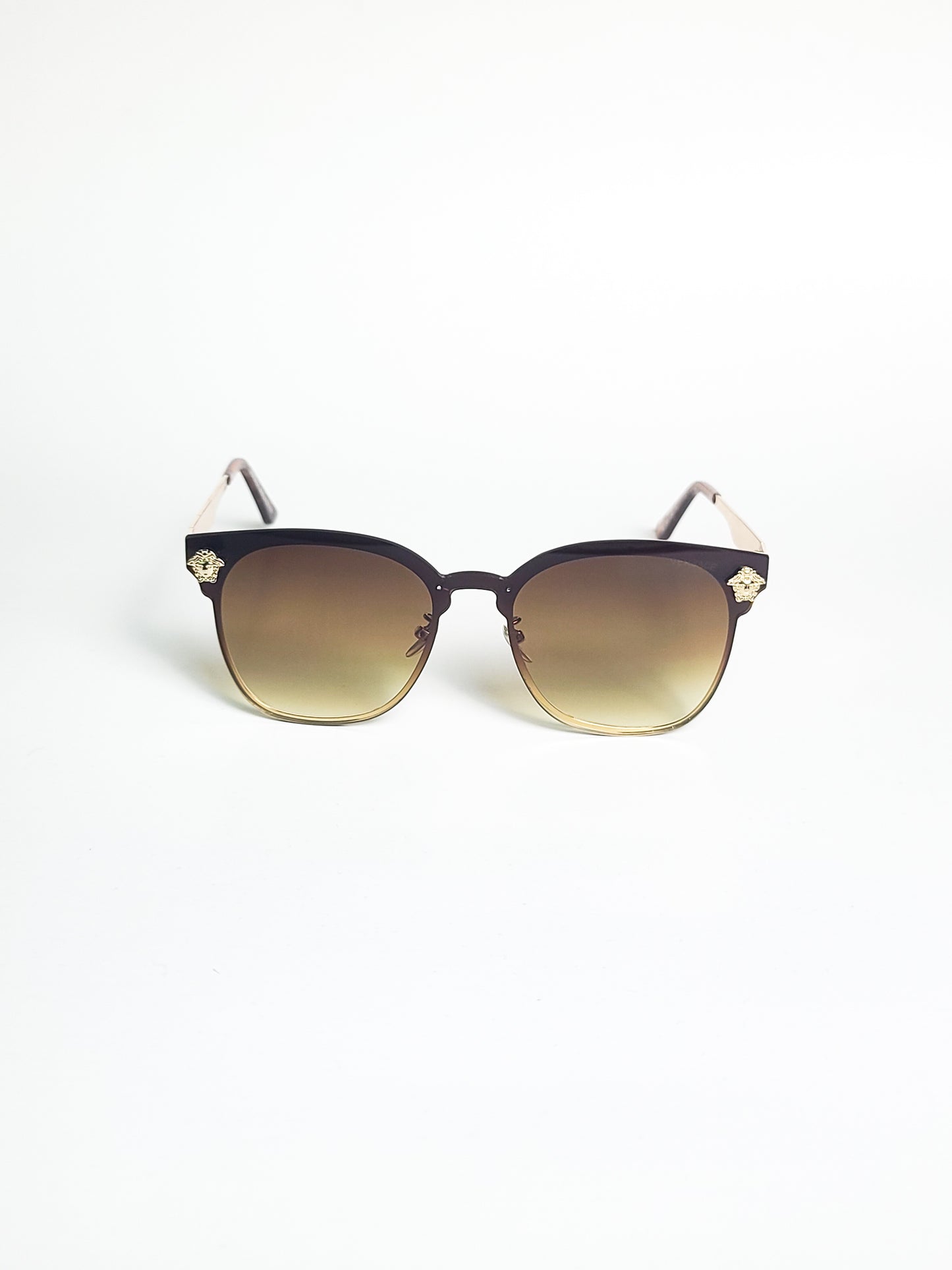 Versace - 000 - Golden Brown Gradient - Metal - Waffer - Men's Sunglasses