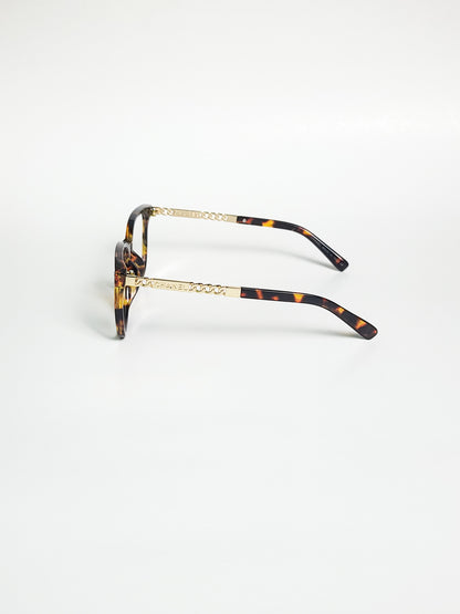 Chanel - 5318 - Leopard Frame Golden Stick - Square - Spectacle - Women's Eyeglasses