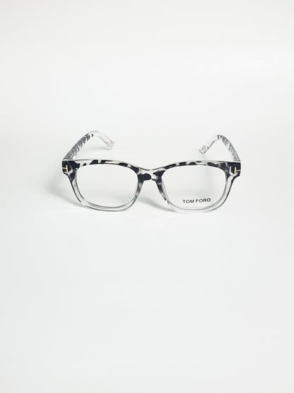 Tomford - 5147 - Transparent Frame With Black Texture - waffer - spectacle