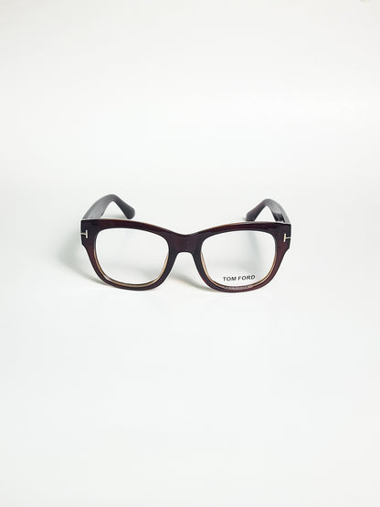 Tomford - Tf 58 - Brown Colour - Plastic Frame - Waffer - spex