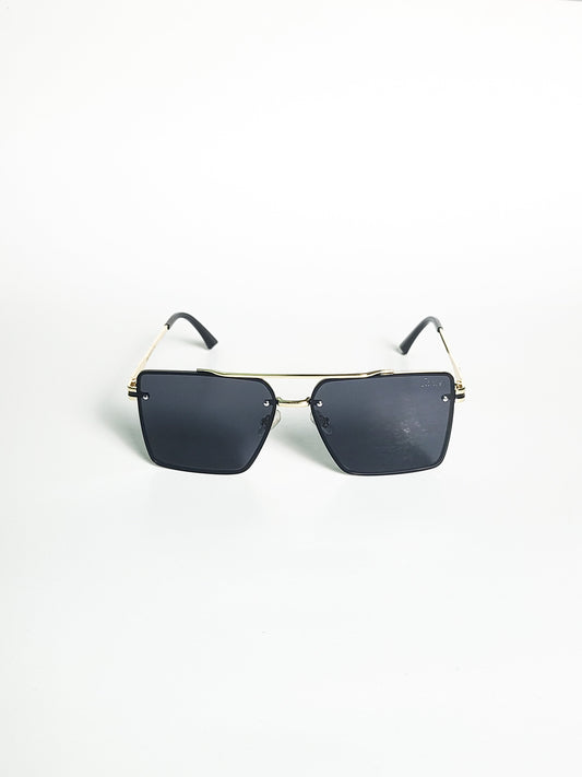 Cartier - 8436 - Golden Black - Double Bridge - Men's Sunglasses