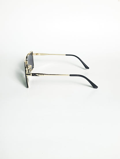 Cartier - 8436 - Golden Black - Double Bridge - Men's Sunglasses