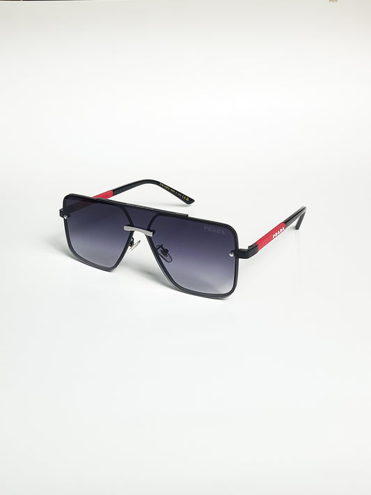 Prada - 000 - Black - Black Gradient - Flat Lens - Sungl