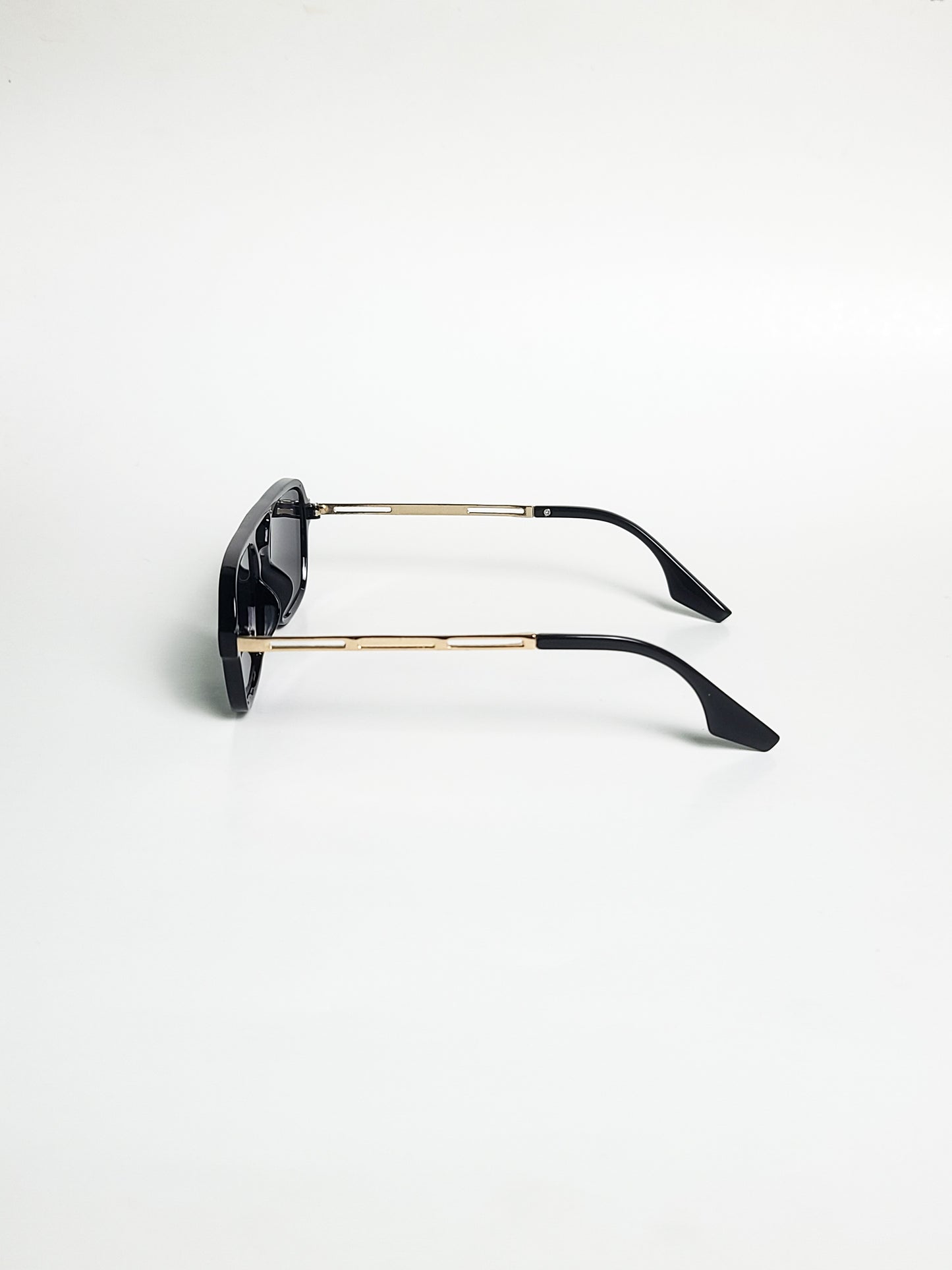 Gentle Monster - 33153 - Black Gold - Double Bridge - Plastic - Metal Stick - Sunglasses