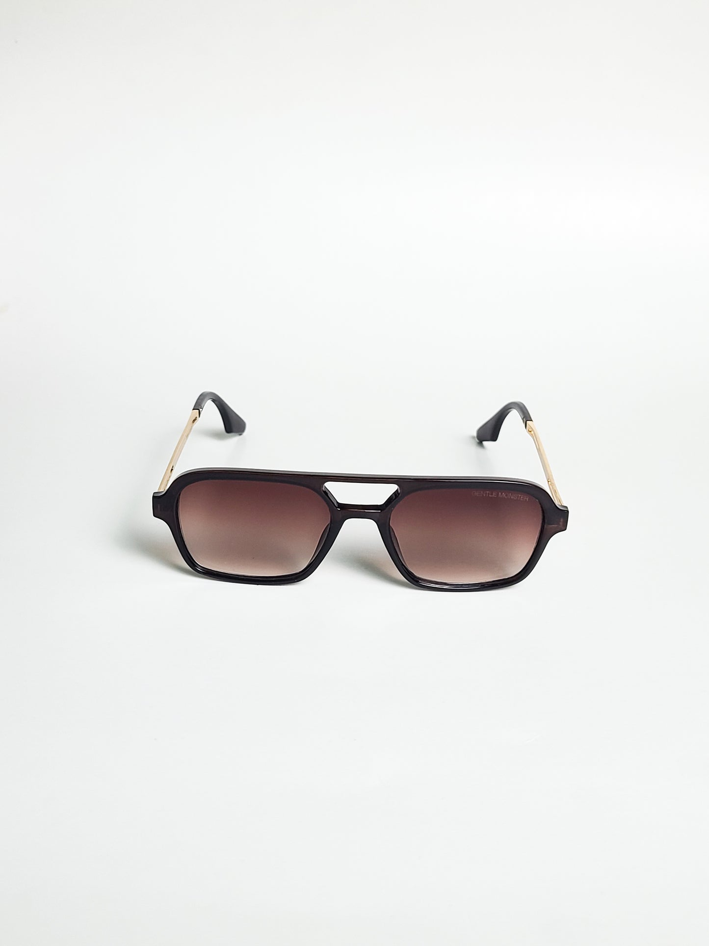 Gentle Monster - 33153 - Brown Gradient - Gold - Plastic - Double Bridge - Sunglasses