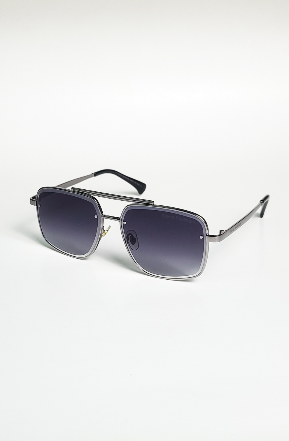 David Beckham - 2324 - Grey - Metal - Double Bridge - Sunglasses