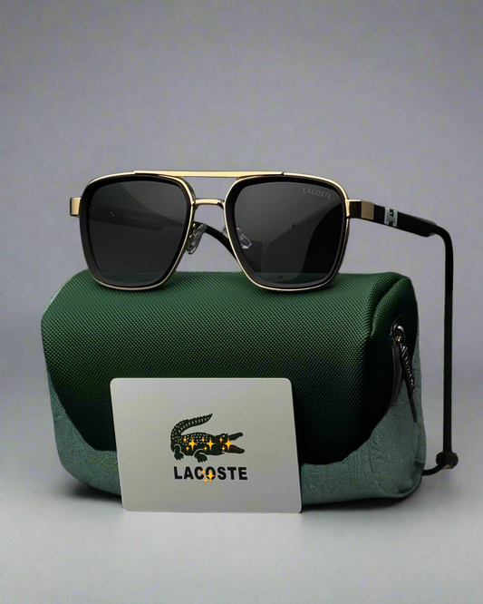 Lacoste - 0956 - Golden Black - Matt Black- Matt Brown - Matt Green - Metal+ plastic - Spring Side - Double Bridge - Sunglasses