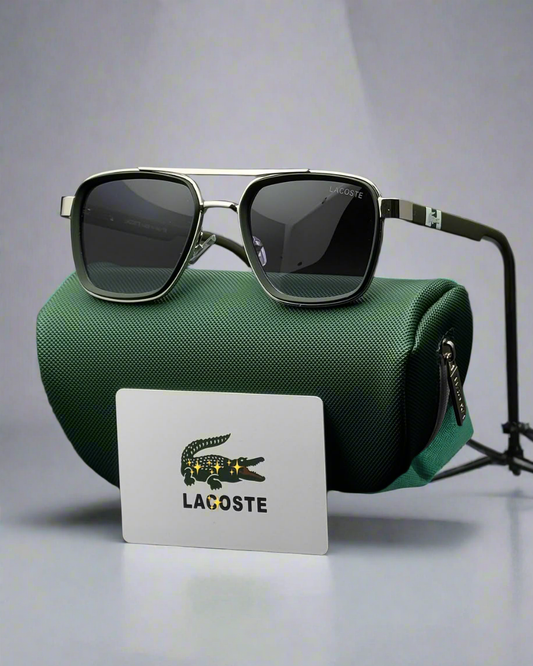 Lacoste - 0956 - Golden Black - Matt Black- Matt Brown - Matt Green - Metal+ plastic - Spring Side - Double Bridge - Sunglasses