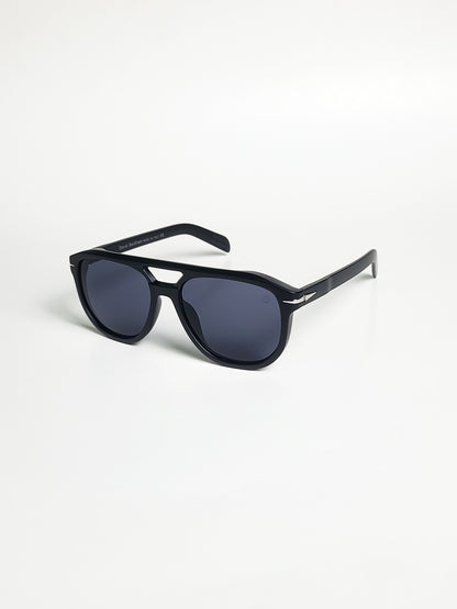 David Beckham - 7080 - Black - Aviator - Plastic - Sunglasses