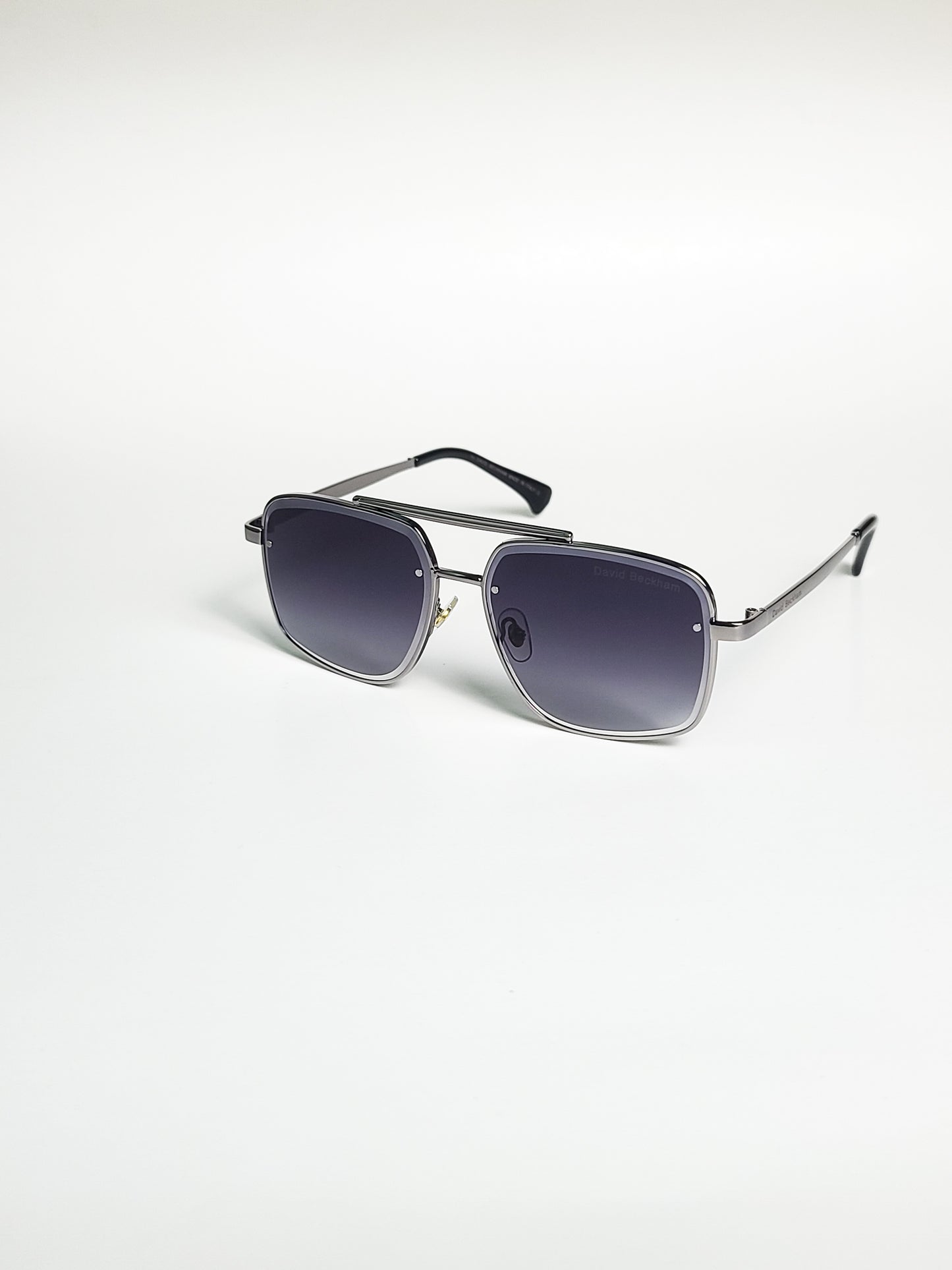 David Beckham - 2324 - Grey - Metal - Double Bridge - Sunglasses