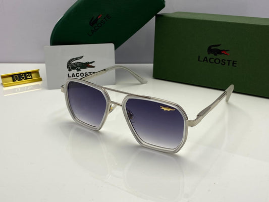 Lacoste - Golden Black - Golden Brown - Silver Black - Silver Grey - Brown - Black - Double Bridge - Double Rim - Spring Side - Sunglasses