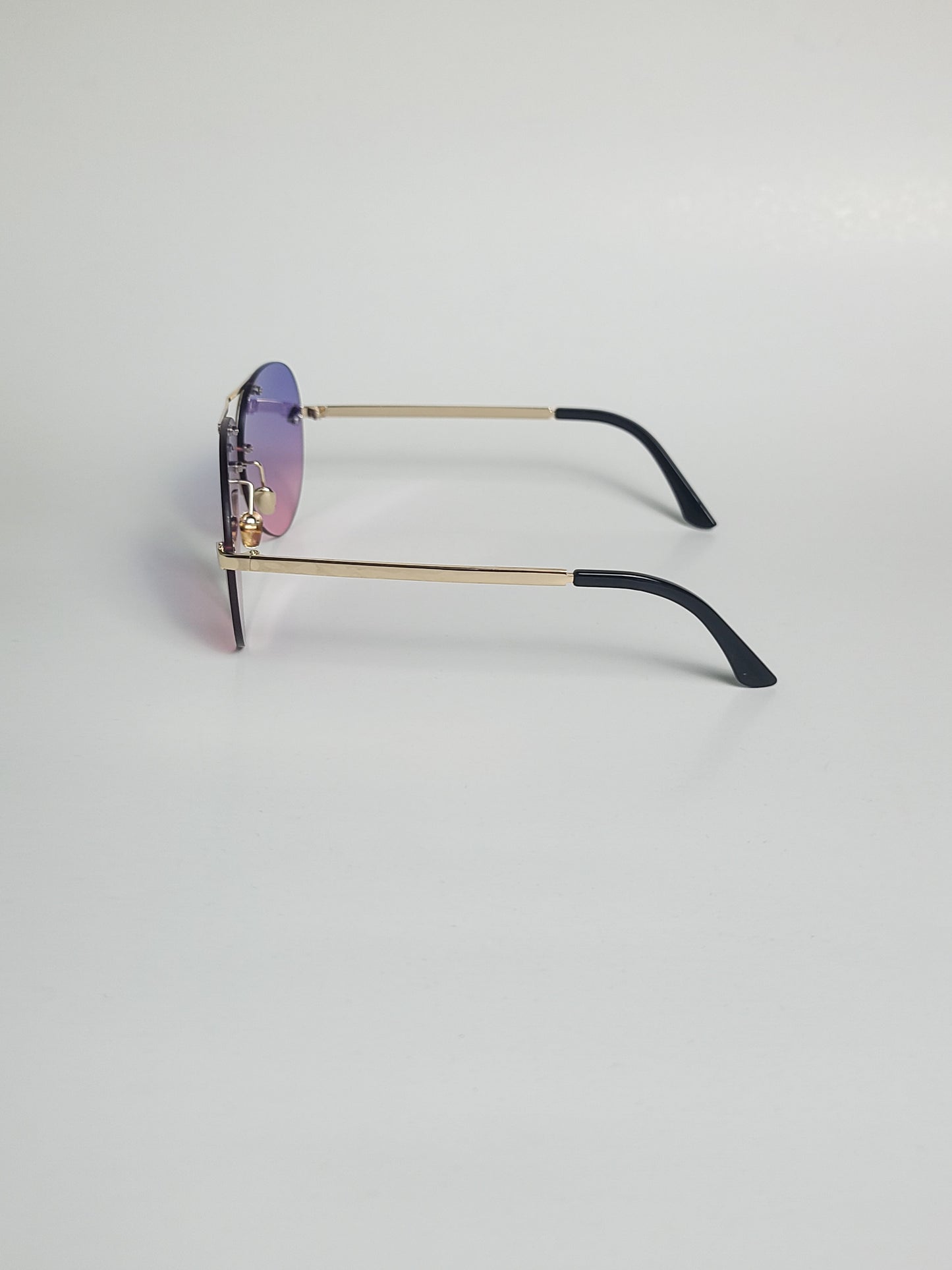 Dior - 1100 - Aviator - Double Bridge - Blue Purple - Golden - Men's Sunglasses