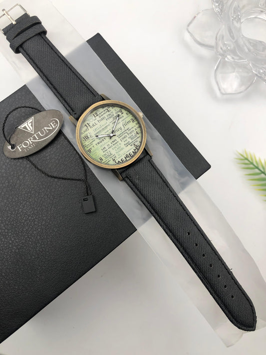 FORTUNE TIME Vintage-Inspired Wristwatch – Stylish, Classic, and Unique