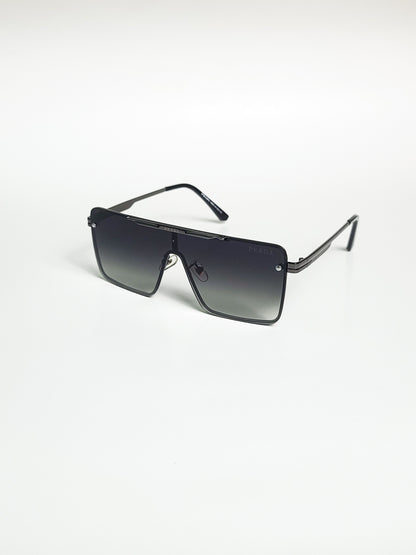 Prada - 23281 - Gery to Gradient Grey - Metal - Flat Lens - Sunglasses