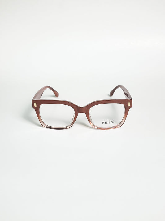Fendi - 0453 - Brown Double Shade - Waffer - spex - Plastic Frame